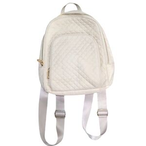 Cynthia Rowley Cream Quilted Mini Backpack